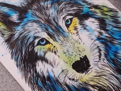 Wolf - Speed painting by Fiona-Clarke.com