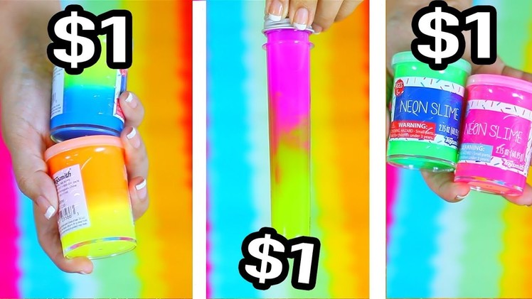 $1 vs $1 vs $1 Slime - Cheapest Slime Bought in Stores Ever !