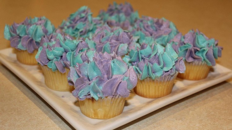 #16 Hydrangea Cupcake - How to make Buttercream Hydrangeas