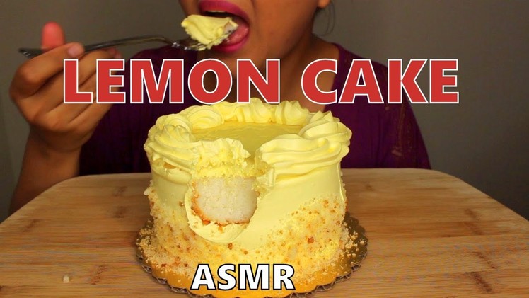ASMR: Lemon Cake *Eating Sounds" MUKBANG
