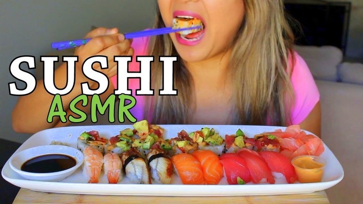 ASMR: Nigiri Sushi にぎり寿司 *Eating Sounds* MUKBANG