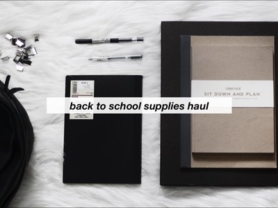 Back to School Supplies Haul 2016 l minimal