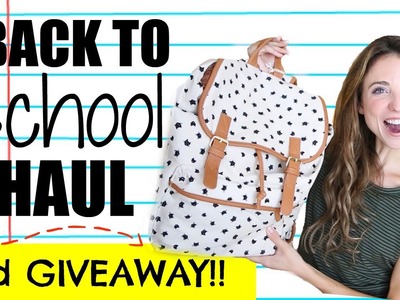 BACK TO SCHOOL SUPPLIES HAUL + GIVEAWAY!
