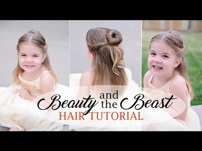 Belle Hair tutorial for little girls - Beauty and the beast inspired - fine toddler hair