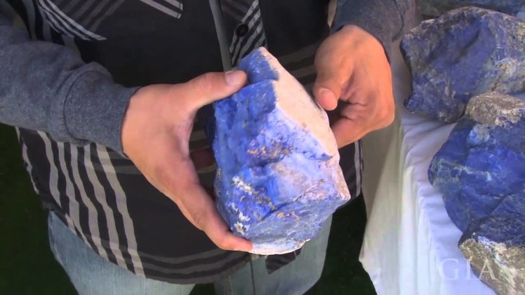 Buying and Polishing Lapis Lazuli From Afghanistan by GIA
