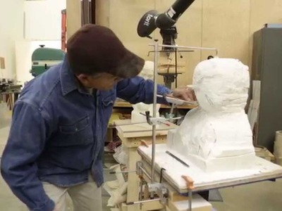Carving a Marble Replica using a Pointing Device