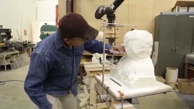 Carving a Marble Replica using a Pointing Device