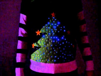 Christmas Advert 2011 - LED light-up Christmas Tree Jumper.Sweater