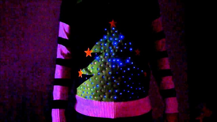 Christmas Advert 2011 - LED light-up Christmas Tree Jumper.Sweater