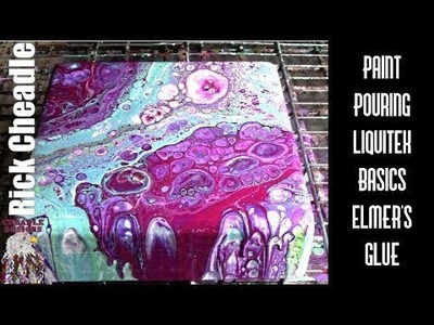 Color Request Acrylic Paint Pouring  Liquitex Basics, Elmer's Glue, Floetrol, Silicone  Abstract Art