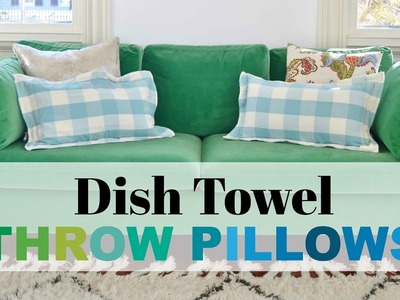 Dish Towel Throw Pillow