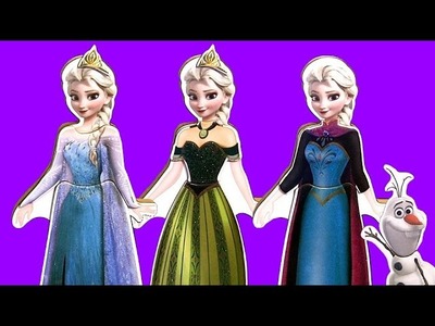 Disney Frozen Elsa Dress-Up Magnetic Wooden Doll & Princess Anna Coronation Dress Muñeca de madera