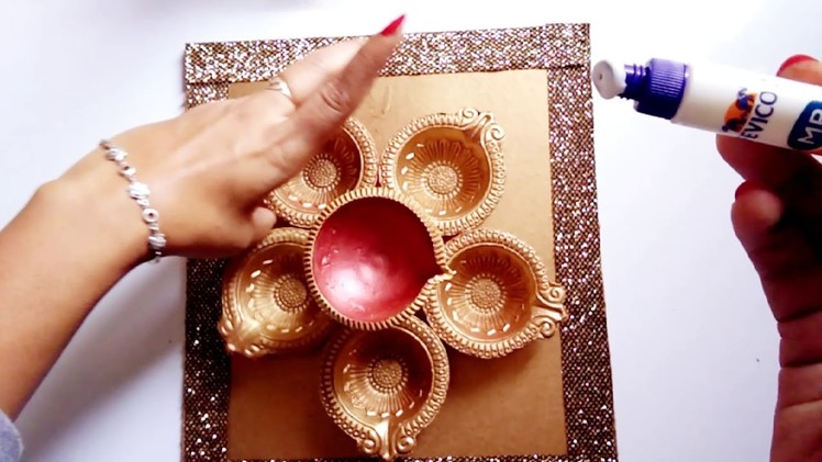 Diwali decor ideas | diya painting DIY | diya platter