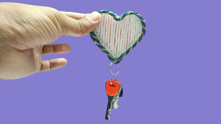 DIY Crafts How To Make A Keychain with hot glue and Rope