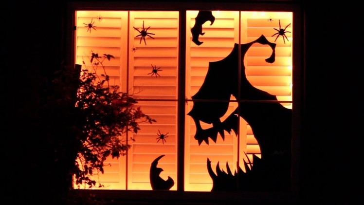 DIY Dollar Store Halloween Decor Window Display | Decorate with Me!