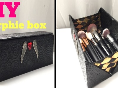 DIY. makeup brush storage box. morphe box