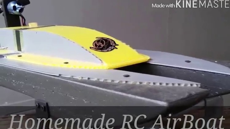 DIY RC AIRBOAT2 - Coroplast & Foam