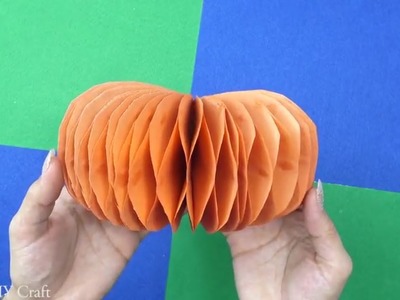 DIY Top 5 Pumpkin paper crafts | DIY Paper pumpkin | Halloween kids crafts | last minute home decor
