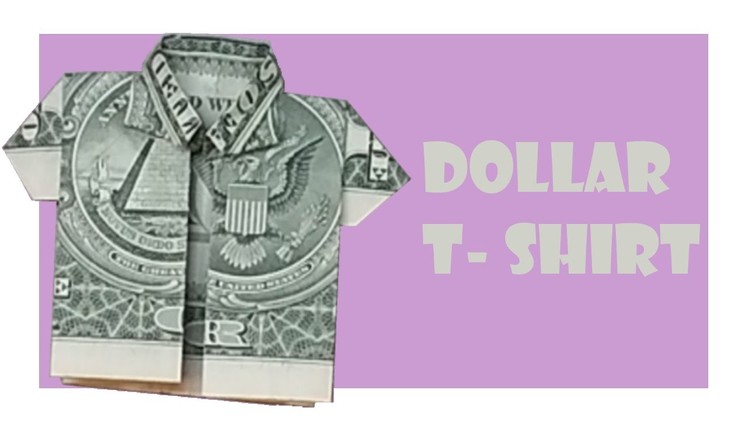 Dollar Shirt Origami Tutorial