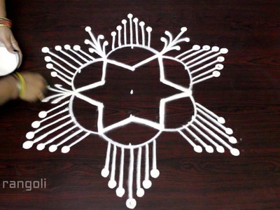 Easy rangoli designs with 5 to 3 interlaced dots || sankranthi muggulu designs || kolam designs