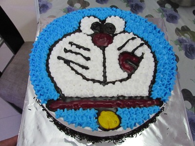 Eggless Doraemon Cake for Children in Hindi - Cake Decoration