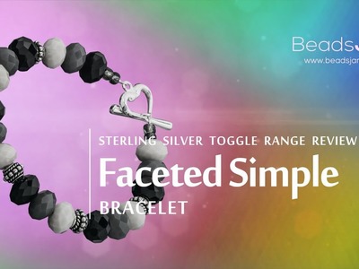 Faceted Simple Bracelet with 925 STS Toggle Review JD4.11