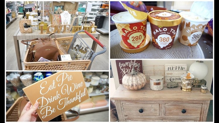FALL DECOR SHOPPING AT HOMEGOODS, TARGET, + HALO TOP NEW FLAVORS