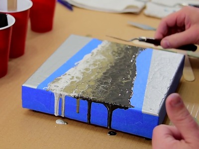 Fluid Art Swipe & Pour with Effects Added - Beginner Art with Carl Mazur