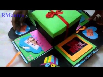 Handmade Personalized Birthday Surprise Explosion Box by RMantra