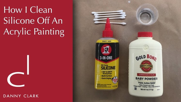 How I clean silicone off of an acrylic painting (EP25)