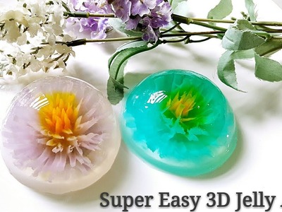 How to make 3D Jelly Art Using Straw Only!???? 怎样用吸管就能做3D果冻花????，太神奇了