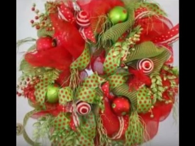 How to Make a Deco Mesh Christmas Wreath: A Teaser- Nancy Alexander (edition 2016)