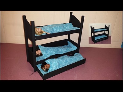 How to make a Doll Triple Bunk Bed