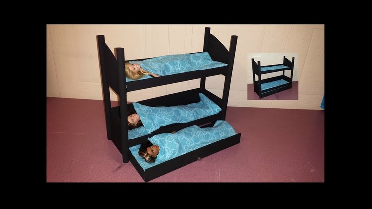 How to make a Doll Triple Bunk Bed