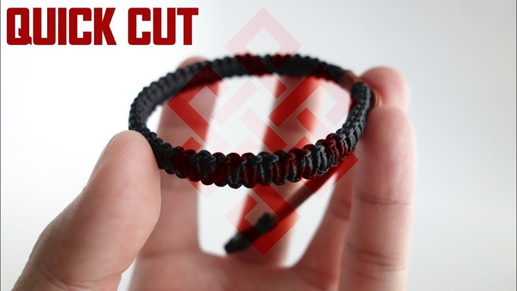 How to Make a Micro Mad Max Paracord Bracelet Tutorial Quick Cut (No Commentary)