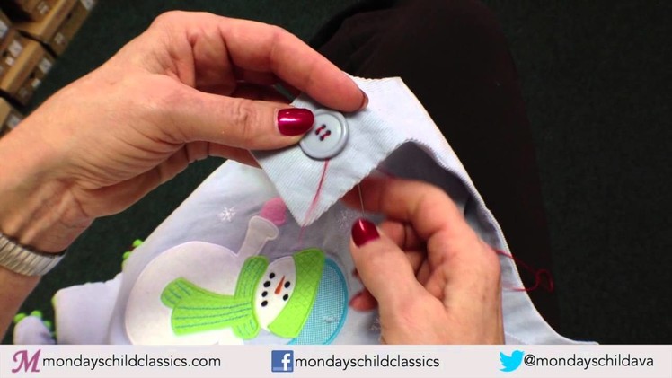 How to Sew on a Button with Four Holes