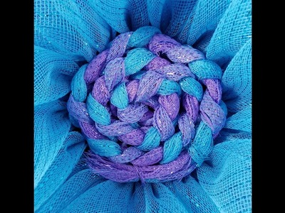 JKatsKreations Deco Mesh Braided Swirl Center for Flower Wreaths Tutorial