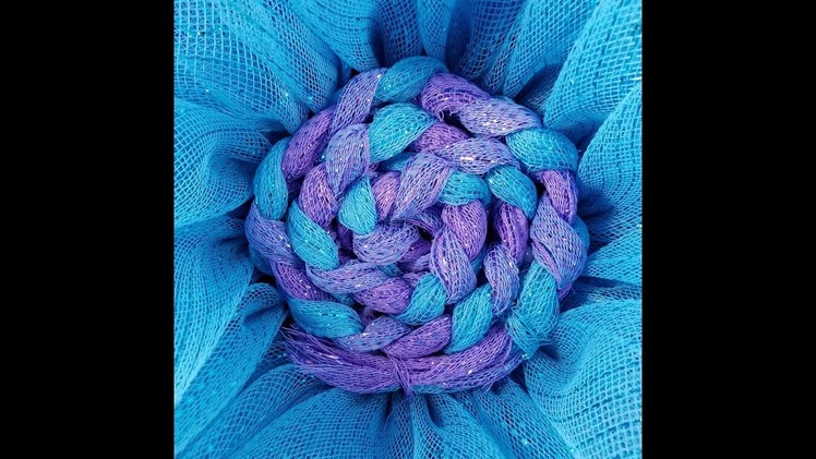 JKatsKreations Deco Mesh Braided Swirl Center for Flower Wreaths Tutorial