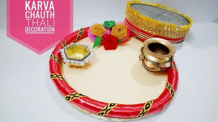 Karvachauth Thali Decoration Trending | DIY Karva Chauth Thali | Art & Creativity ❤