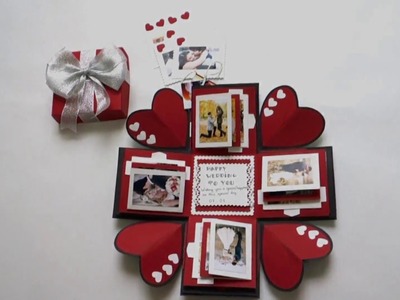 Love Explosion Box Photo Album – Perfect gift for Valentines.Anniversary.Birthday (100% Handmade)