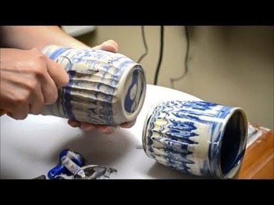 Making a Fluted Mug with a Colored Clay Body for Marble or Agateware  Throwing, Trimming, and Finish