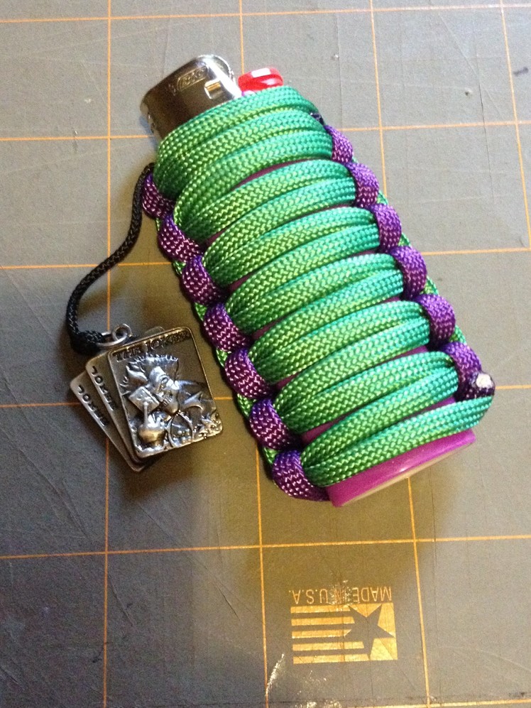 Making a paracord wrapped  Joker Bic lighter