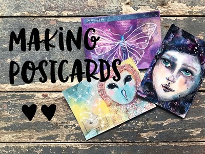 Making Handmade Postcards ✨ ????