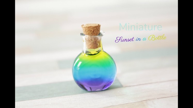 Miniature Sunset in a Bottle