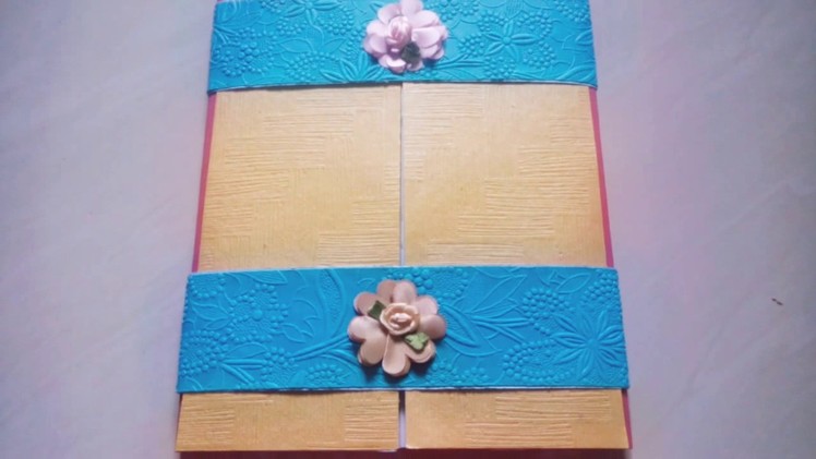 Multi folding greeting card. . Rakhi theme. 