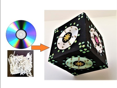 Old CD Craft Ideas | Hanging Lantern From Old & Waste CD. DIY Hanging Lantern