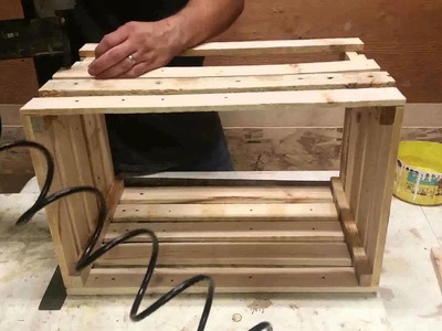 Pallet wood crates
