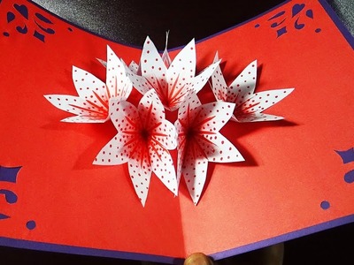 Pop UP Card | How To Make A 3d Flower Pop UP Card | Easy And Simple Steps |