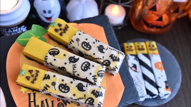 Pumpkin man stick cheesecake【量産向】ﾊﾟﾝﾌﾟｷﾝﾏﾝのｽﾃｨｯｸﾁｰｽﾞｹｰｷ【ハロウィン】