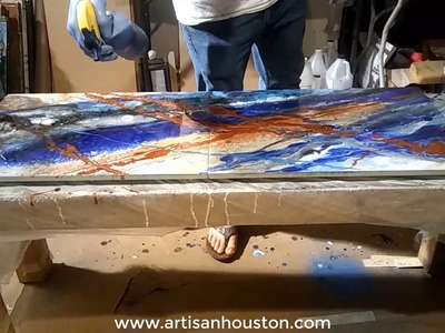 Resin and Acrylic Pour - Start to Finish